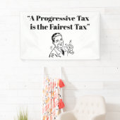 累進税は最も公平な税 横断幕 (インサイチュ)