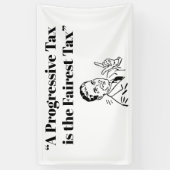 累進税は最も公平な税 横断幕 (縦)