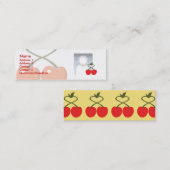 細いさくらんぼ- スキニー名刺 (正面/裏面)