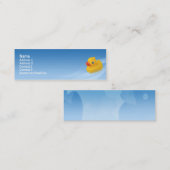 細いアヒルちゃん- スキニー名刺 (正面/裏面)