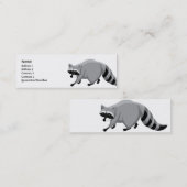 細いアライグマ- スキニー名刺 (正面/裏面)