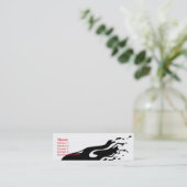 細いインク抽象芸術- スキニー名刺 (スタンド正面)