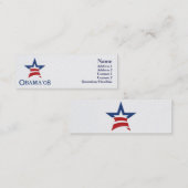細いオバマ- スキニー名刺 (正面/裏面)