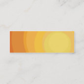 細いオレンジ円の陰- スキニー名刺 (裏面)