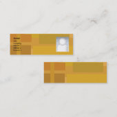 細いオレンジ陰- スキニー名刺 (正面/裏面)