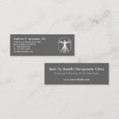 細いカイロプラクティックの名刺 スキニー名刺 (正面/裏面)