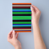 細いカラフルなストライプ - 1 チラシ (ハンドル)