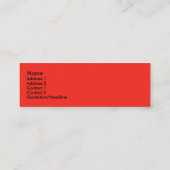 -細いカードハートで踊ること スキニー名刺 (裏面)