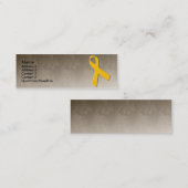 細いカード軍隊を支援 スキニー名刺 (正面/裏面)