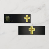 細いキリスト教- スキニー名刺 (正面/裏面)