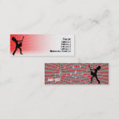 細いギターの込み合い- スキニー名刺 (正面/裏面)