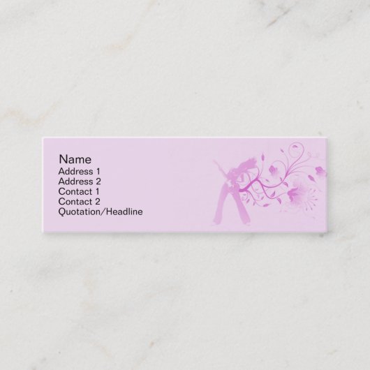 細いギター- スキニー名刺 (正面)