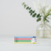 細いクレヨン- スキニー名刺 (スタンド正面)