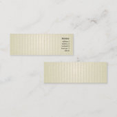 細いグリーン・ライン- スキニー名刺 (正面/裏面)