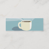 細いコーヒーカップ- スキニー名刺 (裏面)
