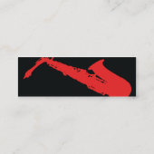 細いサクソフォーン- スキニー名刺 (裏面)