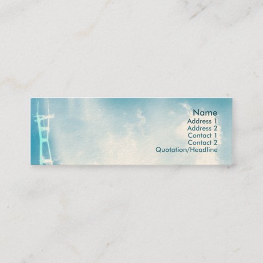 細いタワー- スキニー名刺 (正面)