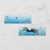 細いダイバー- スキニー名刺 (正面/裏面)