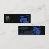 細いドラム- スキニー名刺 (正面/裏面)