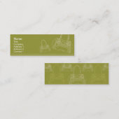 細いバッグ- スキニー名刺 (正面/裏面)