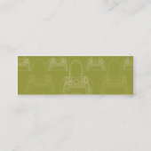 細いバッグ- スキニー名刺 (裏面)