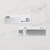 細いパンクの群集- スキニー名刺 (正面/裏面)