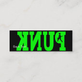 細いパンク- スキニー名刺 (裏面)