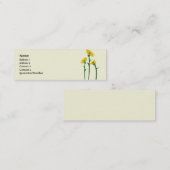 細いヒマワリ- スキニー名刺 (正面/裏面)