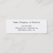 細いビデオグラファーの名刺 スキニー名刺 (裏面)