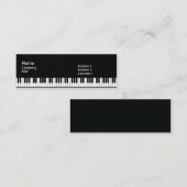 細いピアノ- スキニー名刺 (正面/裏面)