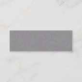 細いピンクの花パターン- スキニー名刺 (裏面)