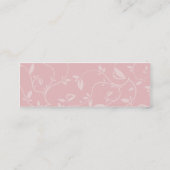 細いピンクの葉- スキニー名刺 (裏面)