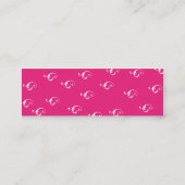 細いピンクのLonglinebra - スキニー名刺 (裏面)