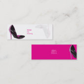 細いピンク- スキニー名刺 (正面/裏面)