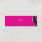 細いピンク- スキニー名刺 (裏面)