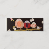 細いフクロウの名刺 スキニー名刺 (裏面)