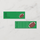 細いフットボール- スキニー名刺 (正面/裏面)