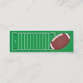 細いフットボール- スキニー名刺 (裏面)