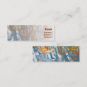 細いフード付のキツネ- スキニー名刺 (正面/裏面)