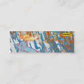 細いフード付のキツネ- スキニー名刺 (裏面)