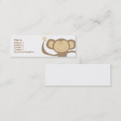 細いプロフィールカードをまねること スキニー名刺 (正面/裏面)