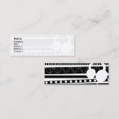 細いヘッドホーン- スキニー名刺 (正面/裏面)