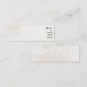 細いベージュ(ばちゃばちゃ)跳ねる- スキニー名刺 (正面/裏面)