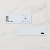 細いホッケー- スキニー名刺 (正面/裏面)