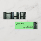 細いボストンの早朝- スキニー名刺 (正面/裏面)