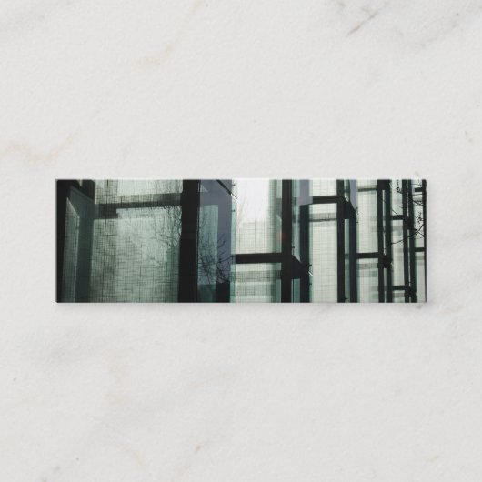 細いボストンの早朝- スキニー名刺 (正面)