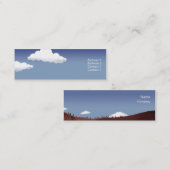 細いミニチュア景色- スキニー名刺 (正面/裏面)