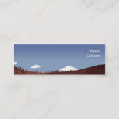 細いミニチュア景色- スキニー名刺 (裏面)