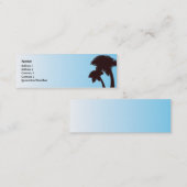 細いヤシの木- スキニー名刺 (正面/裏面)