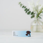 細いヤシの木- スキニー名刺 (スタンド正面)